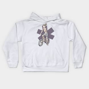 Bike girl Kids Hoodie